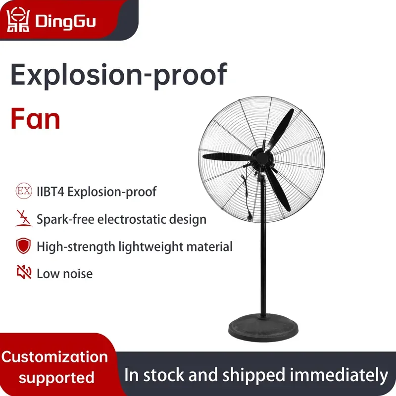 for 220V Explosion proof Fan Floor standing Wall mounted Aluminum Alloy Material Supports Variable Frequency Speed Regulation
