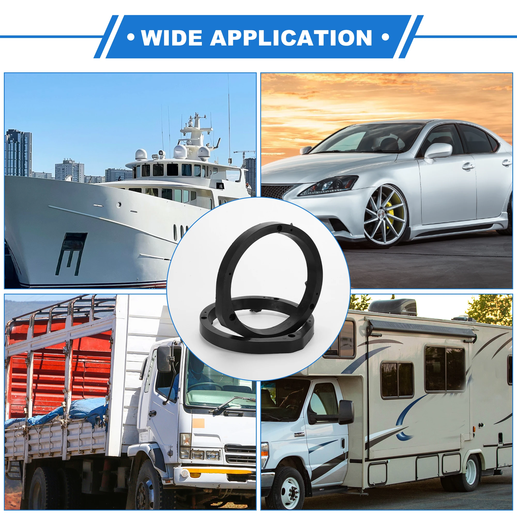 UXCELL Speaker Spacer Ring Tweeter Speaker Spacer for Honda Civic for 6.5'' 2Set