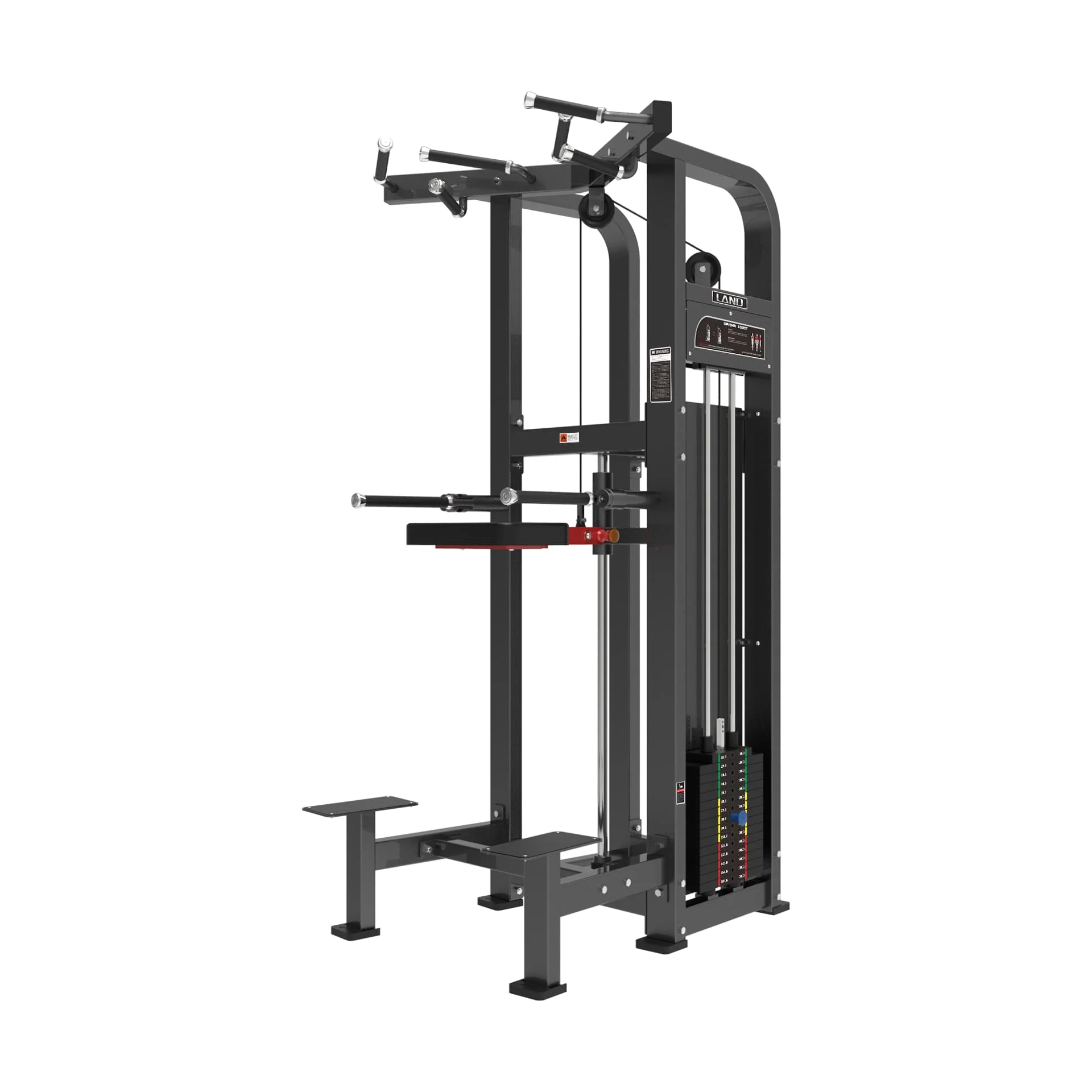 

Assisted Knee Raise Dip & Chin Machine