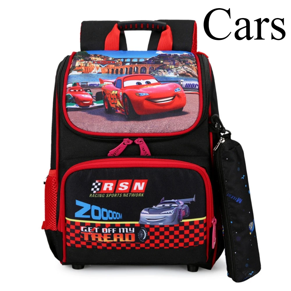 2024 New Kids Backpack Spider-Man Frozen Cars Fashion Cartoon Wear Resistant Multi-layered Comfortable Breathable Backpack Bag