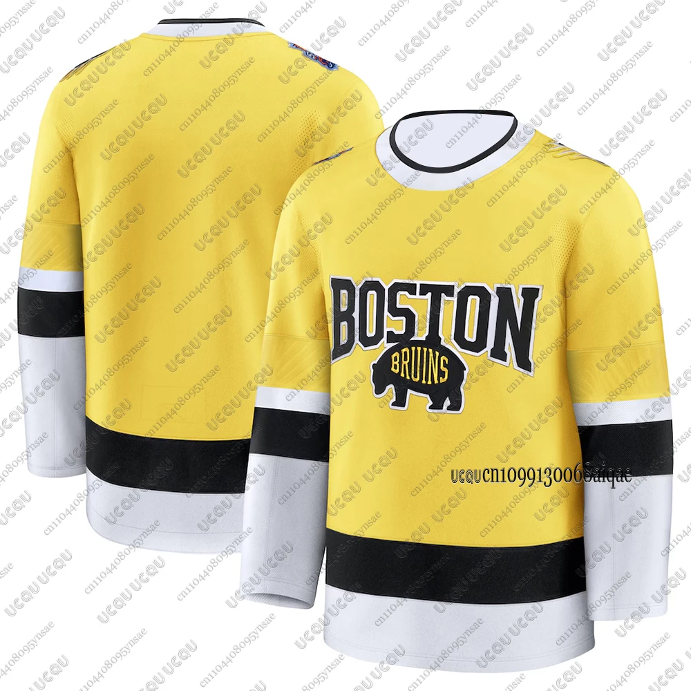 Autumn Winter New Ice Hockey Jerseys For Men Boston Bruins Hockey Jerseys Casual Sports Long Sleeve T-shirts Women Man Jerseys