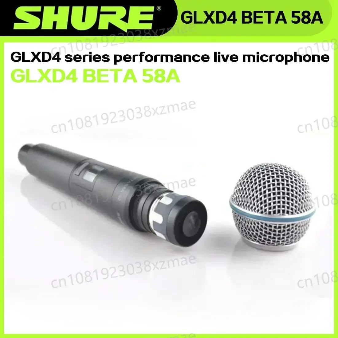 Shure GLXD4 Beta 58a Wireless Microphone UHF Dynamic Professional Speech Broadcast Party Stage Singing Handy Speaking Trumpet