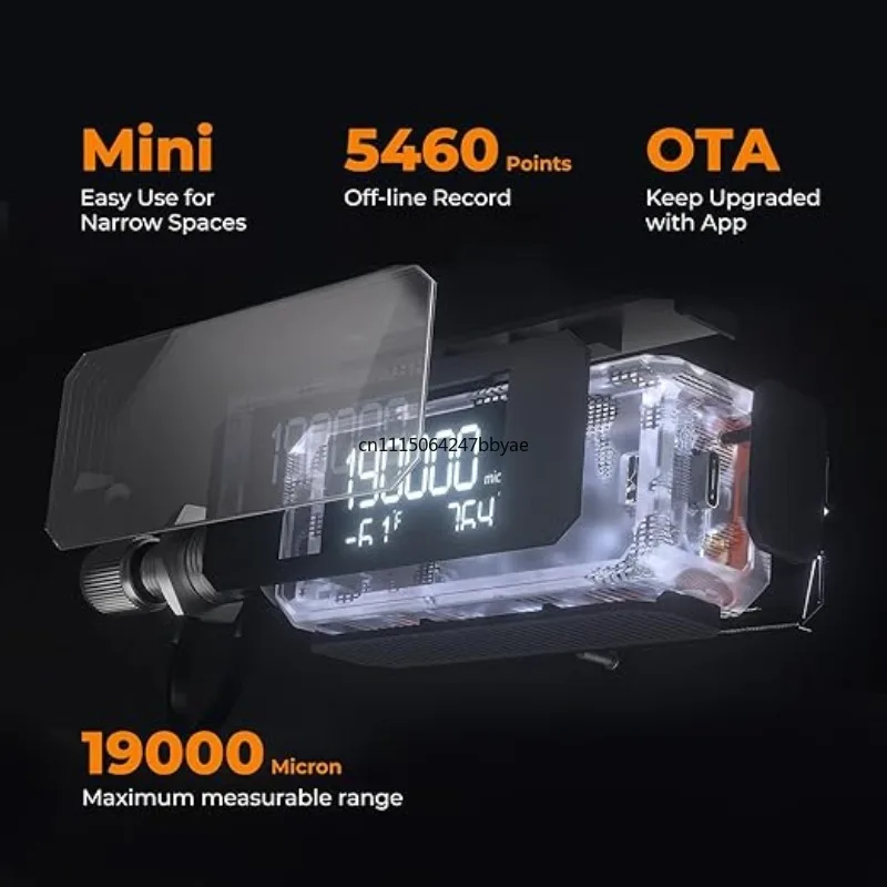 For Digital Mini Wireless Vacuum Micron Gauge 1 to 19000 Microns 1/4