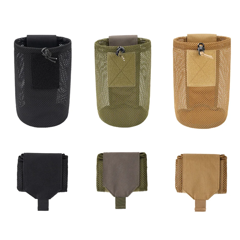 Hunting Bag Micro Folding Compact Dump Pouch Mini Foldable Mesh Bag EDC Utility Storage Outdoor Sport Camping Hiking