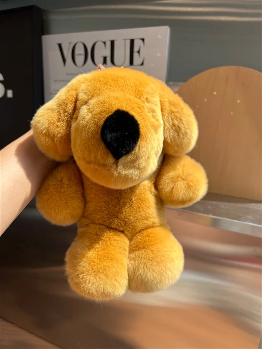 

Милая большая кукла из меха кролика, кукла-собака, кулон, брелок, кукла из кроличьего меха, очаровательные игрушки, орнамент, брелок, ювелирные изделия, помпон, кулон, плюшевый подарок