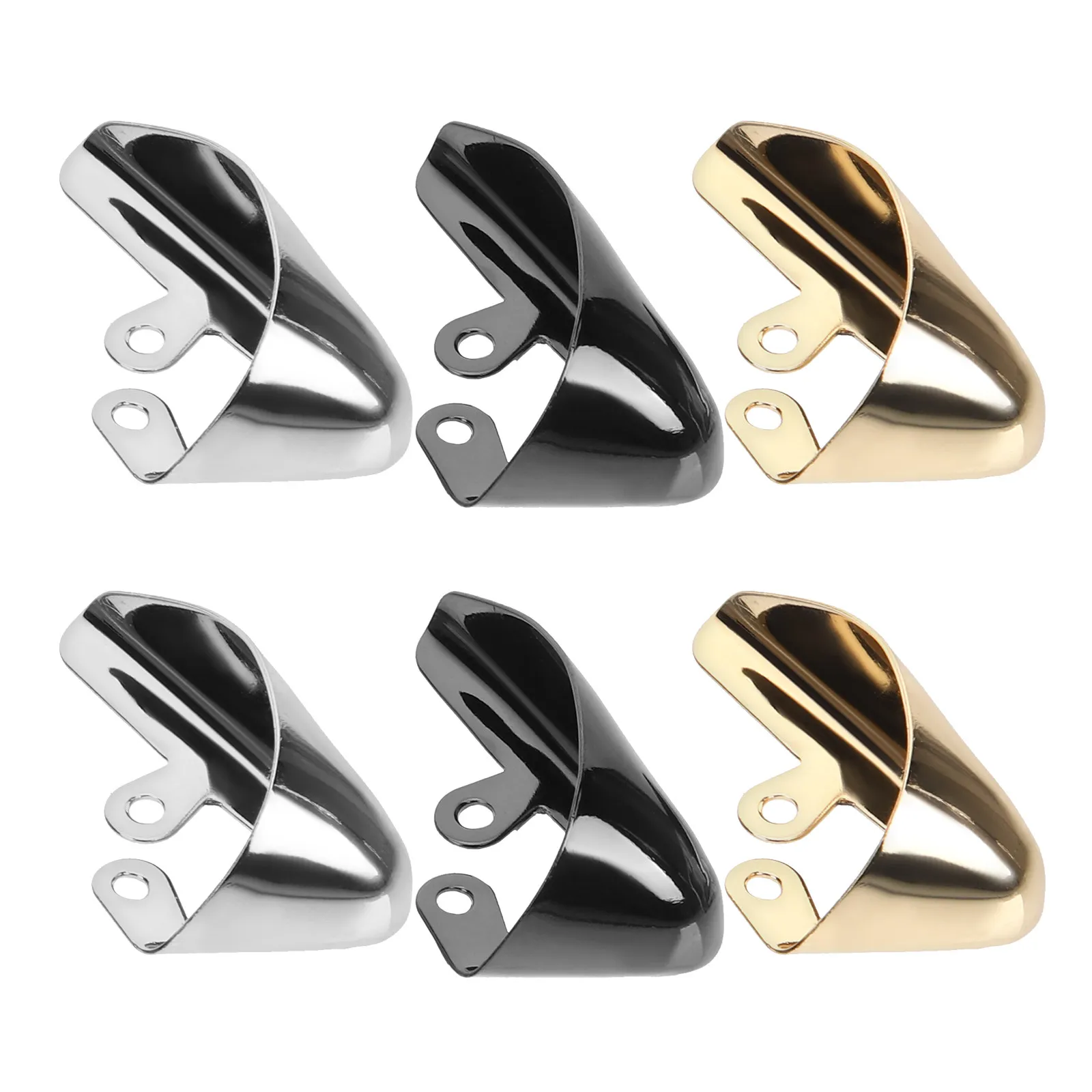 6Pcs Pointed Shoe Protectors Metal High Heel Covers Stylish Strong Wear Resistant Tip Caps for Pointed Shoes Shoe Protection