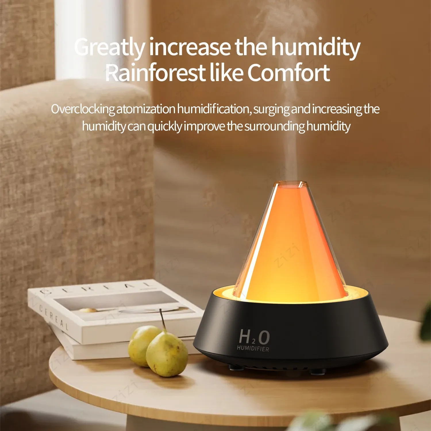 Small Nano Atomization Colorful Light Aromatherapy Machine USB Silent Intelligent Humidification Aromatherapy Machine