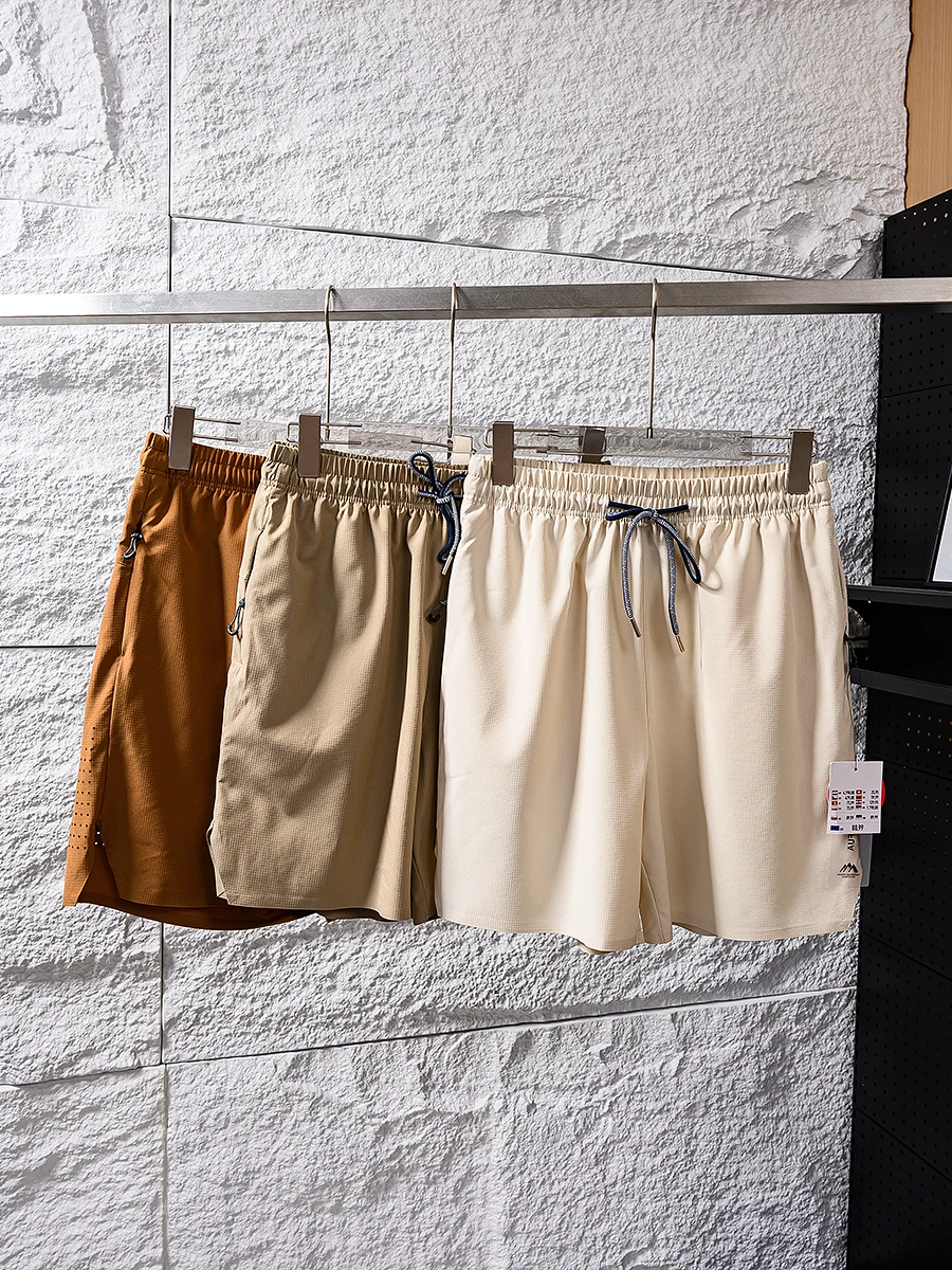 

Quick Dry Comfortable Breathable Glued Outdoor Summer Men's Lightweight Cool Straight Casual Shorts Youth Active Style Basic ...