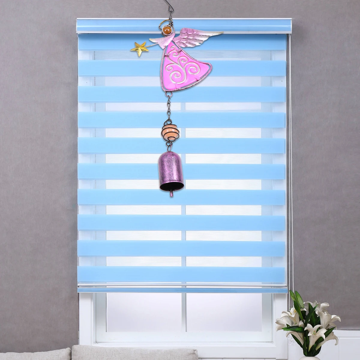 

Metal Wind Chime Deep Tone Relaxing Sound Garden Hanging Ornament Charming Home Decor Peaceful Melody Outdoor