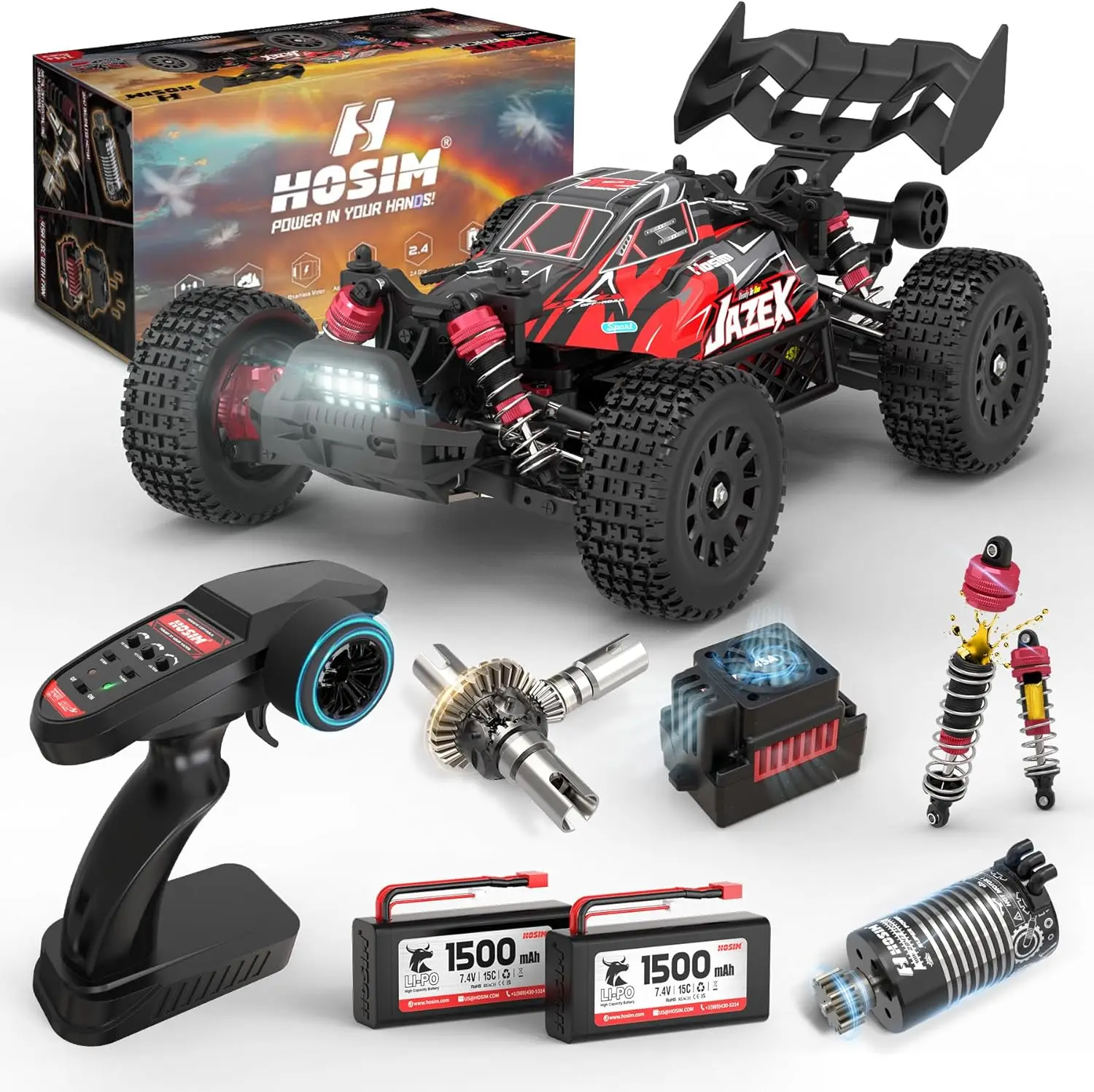 

60KM/H Brushless RC Buggy for Kids & Adults, 1/14 Scale Electric High Speed All-Terrain Remote Control Car, Hobby 4x4 Off-Road RC Truck, Waterproof RC Vehicle for Snow, Sand, Beach, Ages 8+