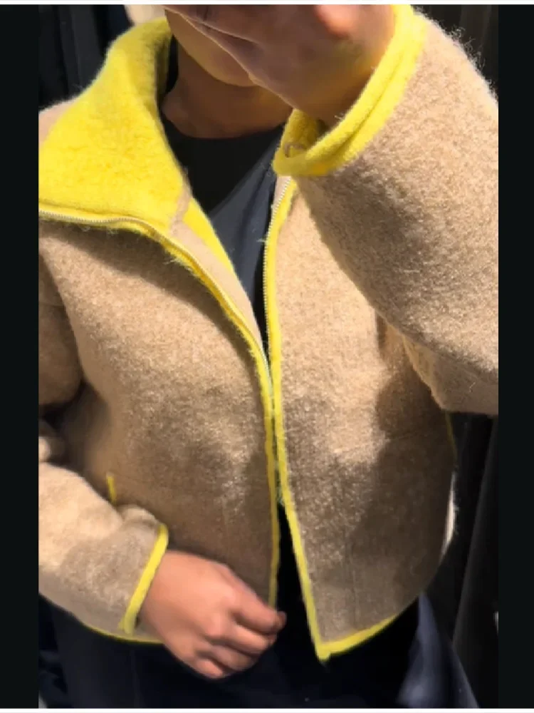 

Women's Autumn Winter Knitted Jacket Long Sleeve High Collar Hooded Coat 2025 New Lady Soft Autumn Winter Fashion Outwears