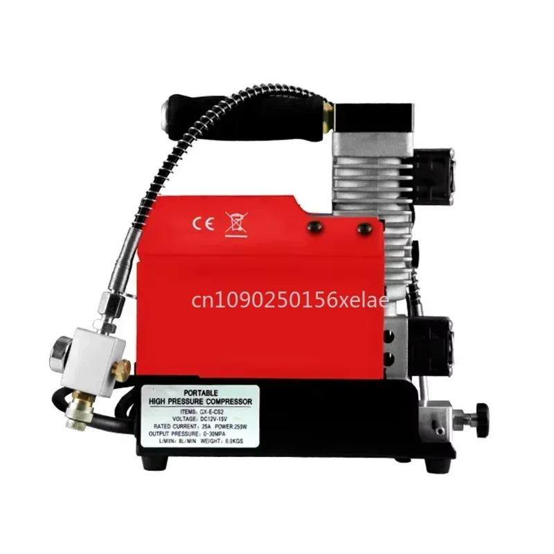 E-CS2 New Updating 300bar Pump 12 Volt Silent Oil Free Gas Vehicle-Mounted High Pressure Air Compressor