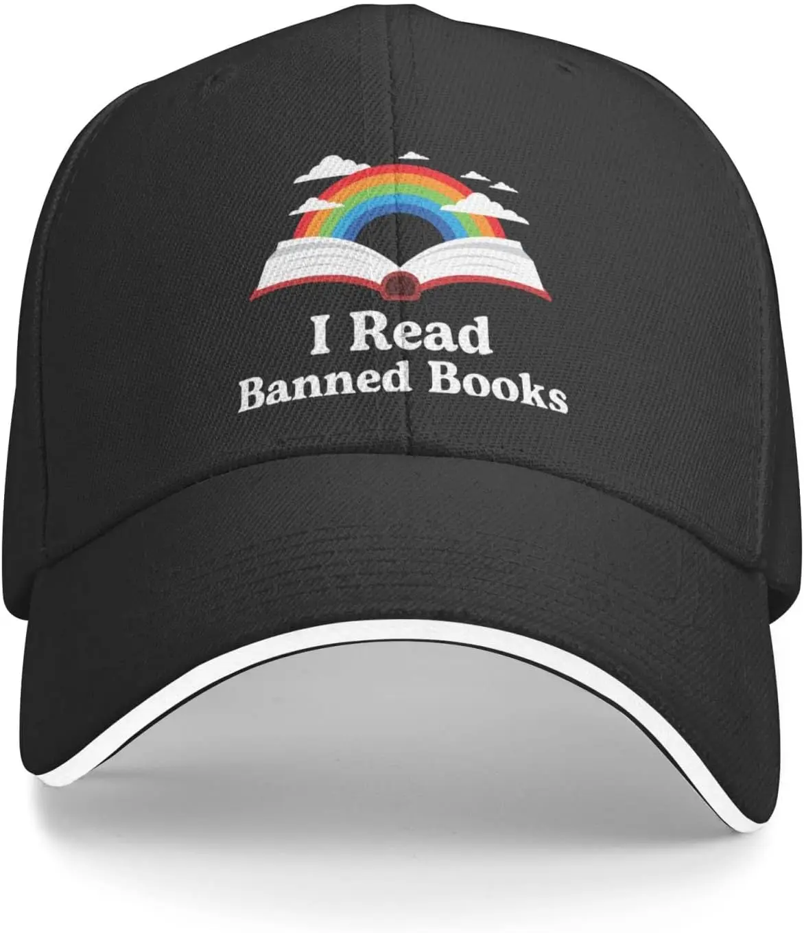 

POLIFARMER I Read Banned Books Cap for Women Baseball Caps Graphic Hat Snapback Cap for Men