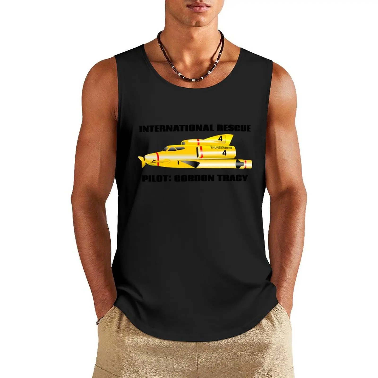 Thunderbird 4 pilot Gordon Tracy Tank Top Top Sleeveless top