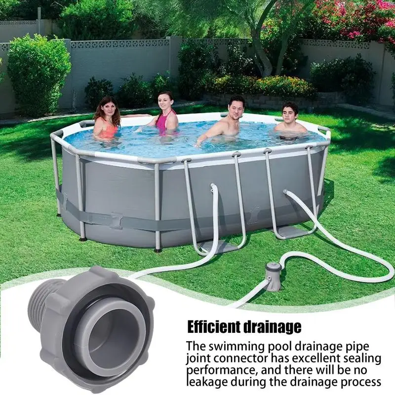 Raccord de vidange de piscine, 1,5 pouces, connecteur de vidange allergique rapide, pièces de rechange anti-fuite, connexion efficace au drainage de proximité