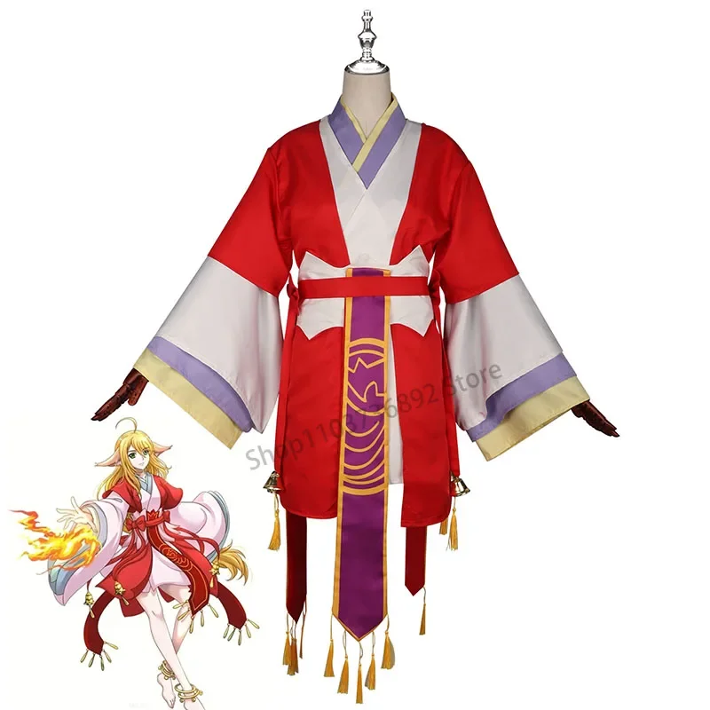 Fox demon Little Red Lady COS Costume Tushan anime Susu COS Costume Tushan Red COS Costume