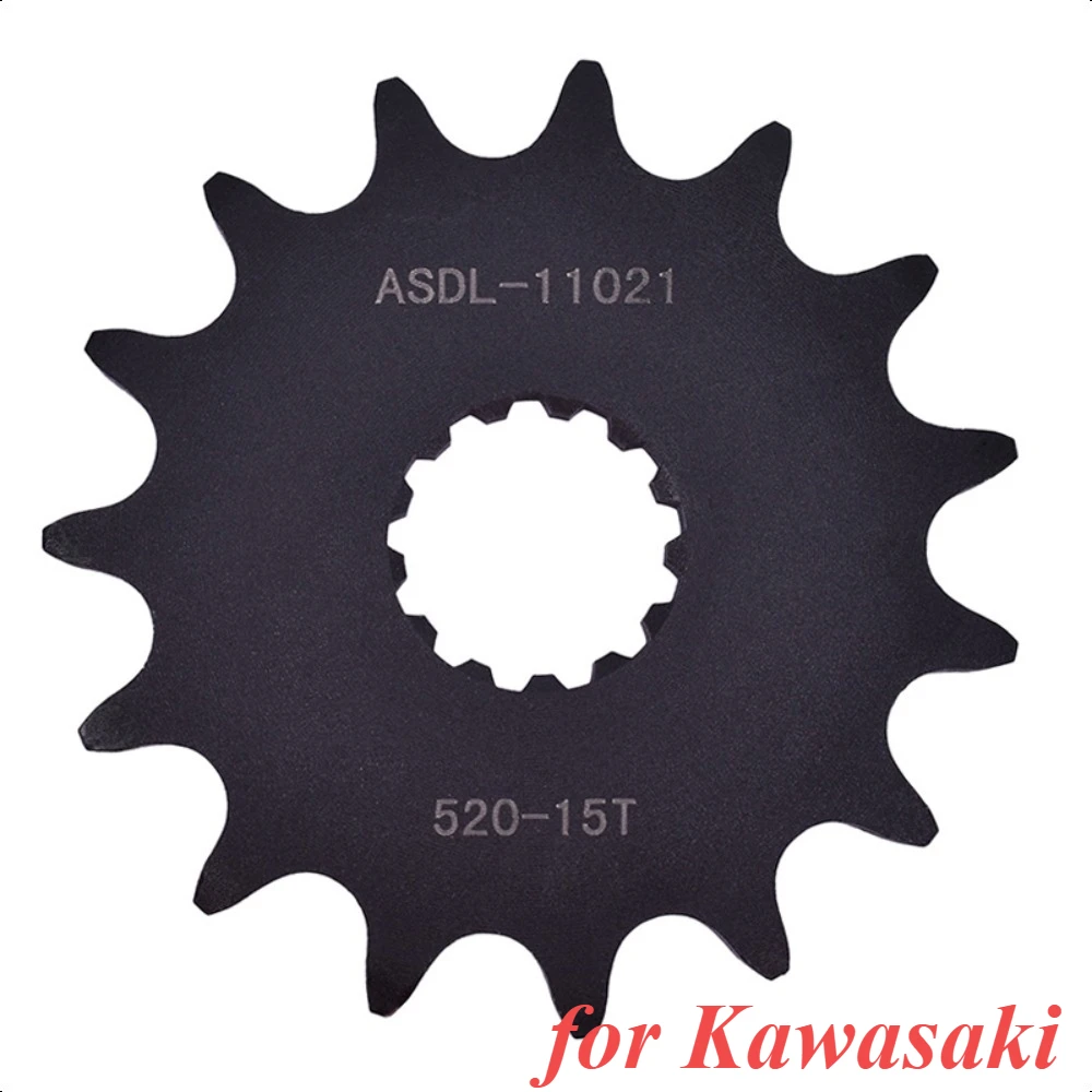 

520-15T 15 Tooth Front Sprocket Gear Wheel for Kawasaki 400 Ninja EN650 ER-6f EX650 Ninja 650 KLE650 Z650 ER650 Z650 ABS W800