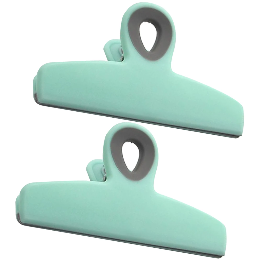 

2pcs Sealing Clips Kitchen Snack Food Lightweight Safe Materials Protect Dust Proof Wall Mountable Storage