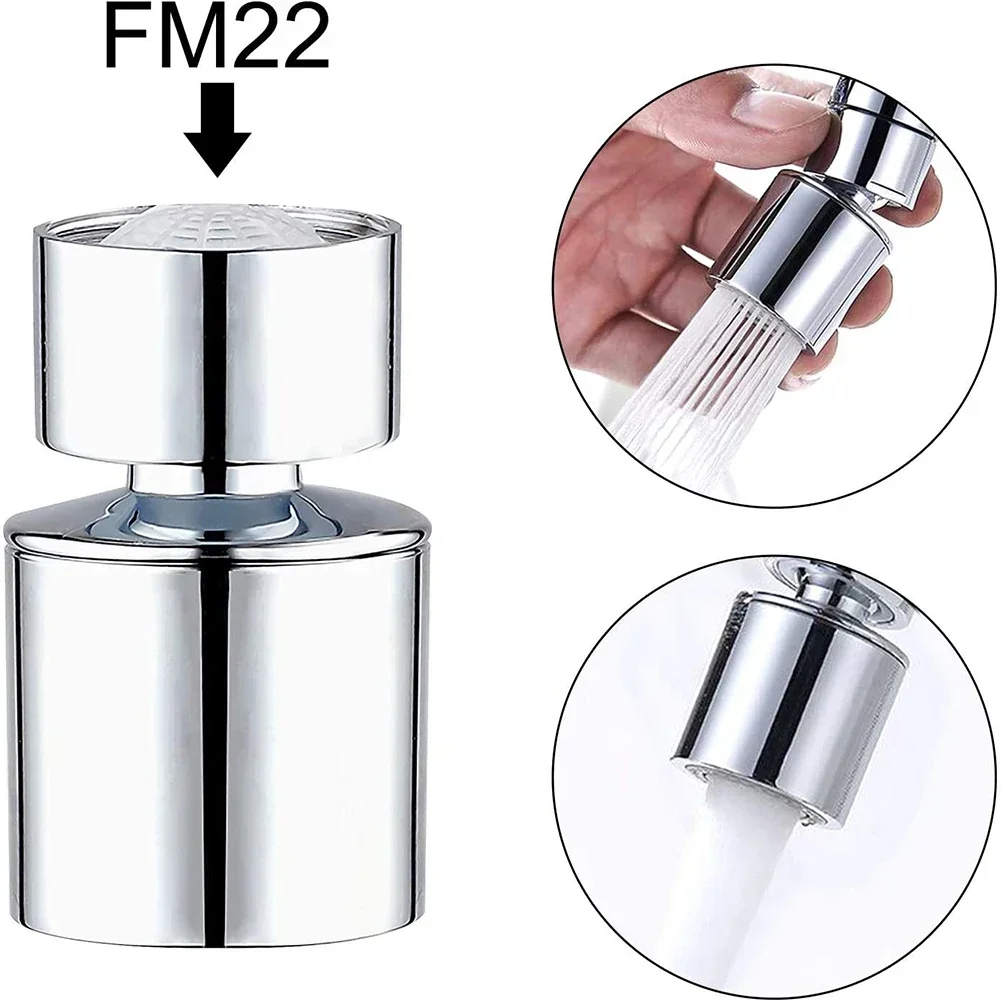 Kitchen Tap Head° Rotate Faucet Swivel End Diffuser Adapter Filter FM22 Saving Bubbler Splash Filter Tap Nozzle Connector