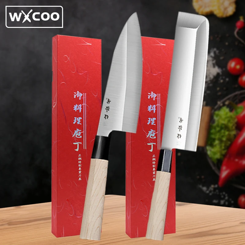 Japanese Kitchen Knife Professional Sashimi Knife Sushi Salmon Sharp Butcher Meat Cleaver Cutting Fish Raw Fruit Chef Knife