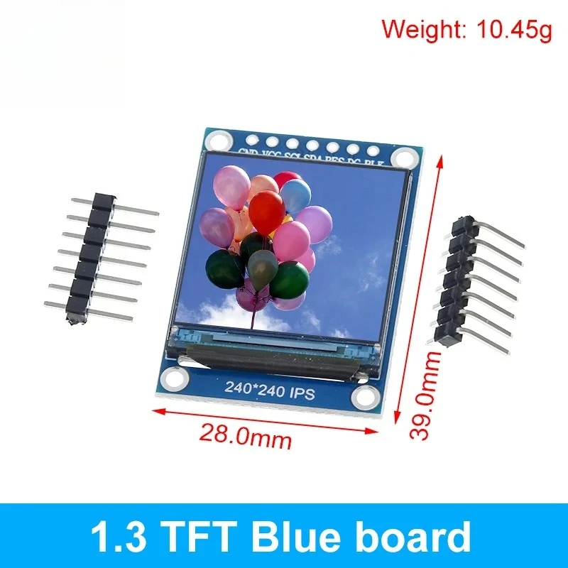 TFT Display 0.96 / 1.3 inch IPS 7P SPI HD 65K Full Color LCD Module ST7735 / ST7789 Drive IC 80*160 240*240 (Not OLED)