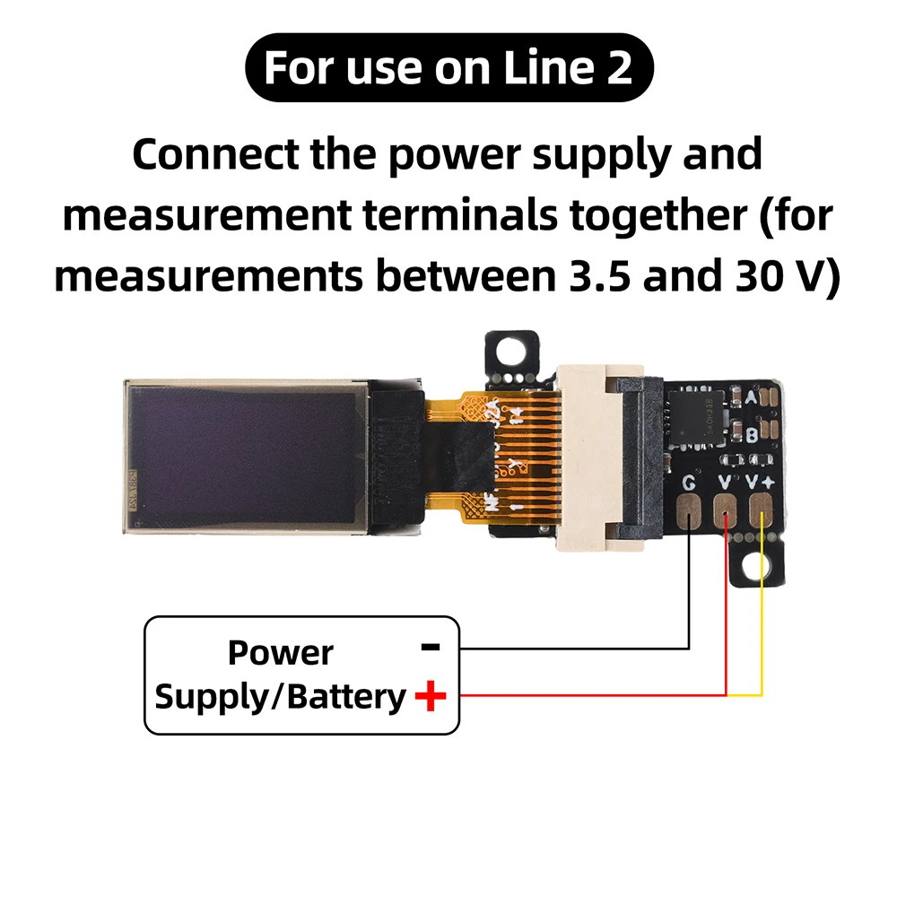 DC 0-30V Ultradünnes Mini-Digital-Voltmeter 0,5-Zoll-OLED-Display Spannungsmesser Volt-Monitor 12-Bit Hochpräzise ADC-Abtastung – Detail 10