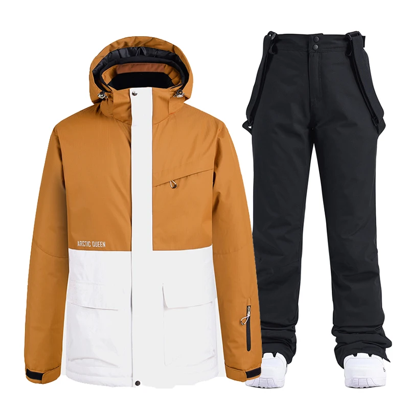 Combinaison de neige à la mode pour hommes et femmes, vêtements d'hiver pour Ski, ensembles veste et pantalon de Ski de neige, vêtements de snowboard, Unsex,-30 chauds