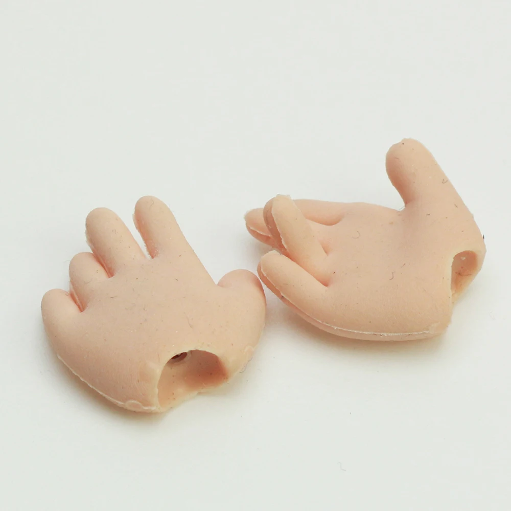 3 pairs Posable Silicone hands with aluminum wire inside for free movement for OBITSU doll body for BLYTHE doll