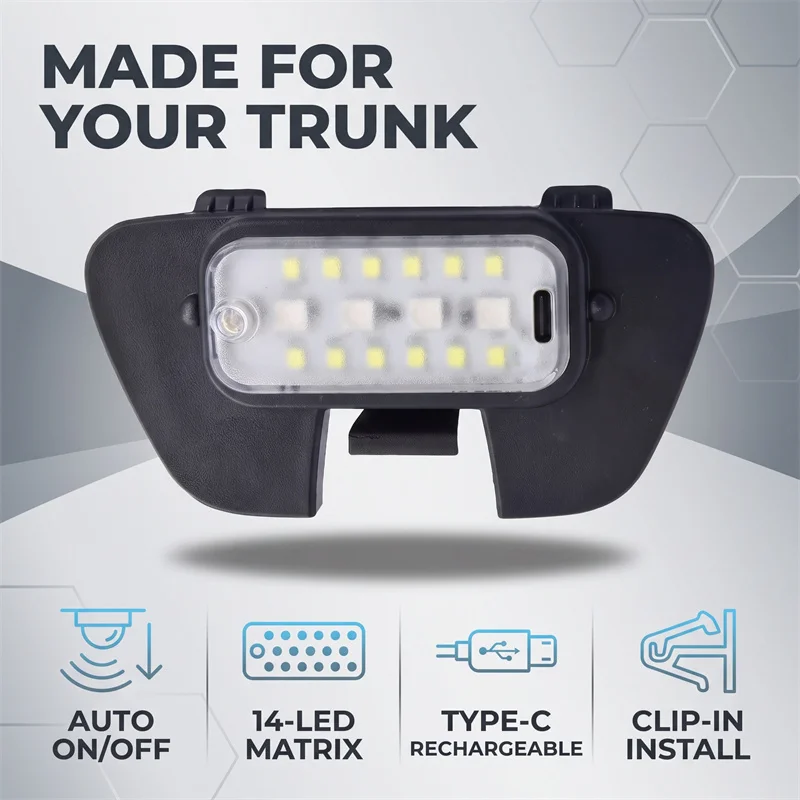 Für GEELY EX2 2025 2026 Xingyuan Geome Heckklappenbeleuchtung Heckklappen-Modifikation LED-Kofferraum-Innenbeleuchtung Auto-Innenraum – Detail 4