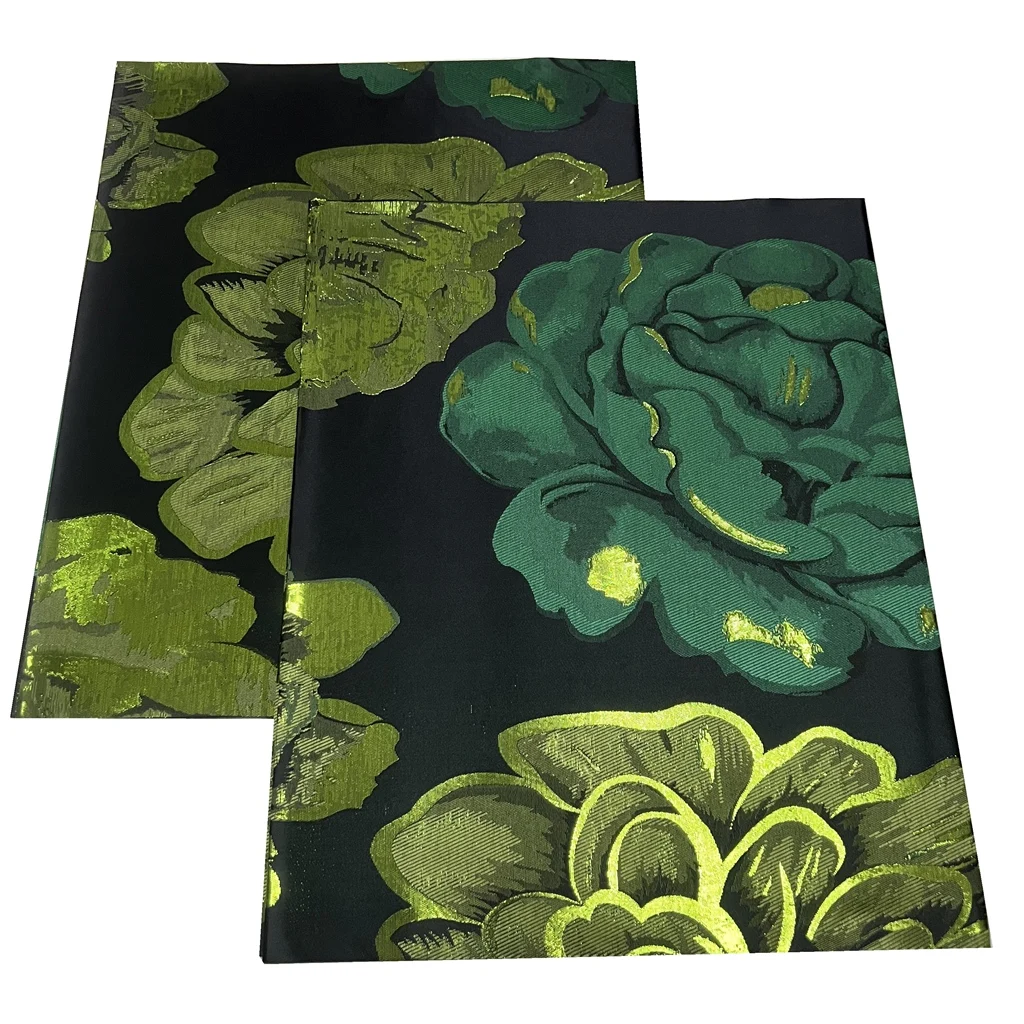 

2Pcs Latest Styles 3D Sego Gele Hayes Headtie Wrapper Fabric High-Quality Print Embroidery Hat