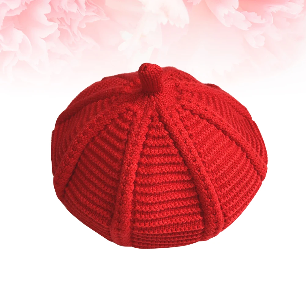 

's Hat Girls Bonnets for s Cap Beret Weaving Berets Chidl Wool Autumn And Winter