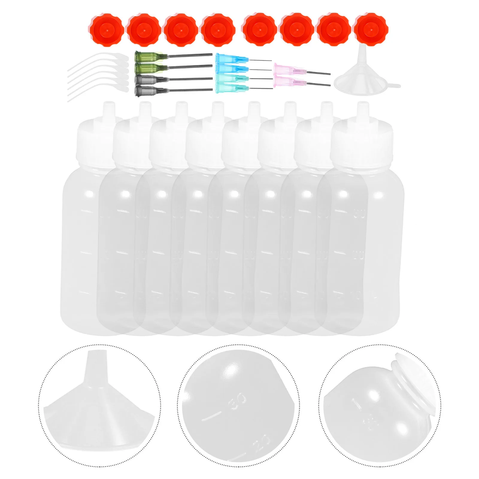 

1 комплект бутылок с клеем, многоразовый пластиковый аппликатор из нержавеющей стали для рукоделия, клея, прецизионная дозирующая игла для масла