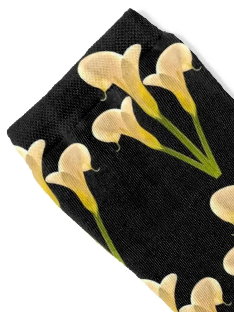 White calla lilies flower bouquet Socks soccer anti-slip heated Men's christmass gift Socks For Man Women's