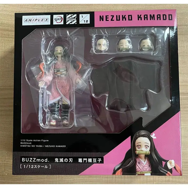 Original ANIPLEX BUZZmod Demon Slayer NEZUKO KAMADO 6인치 애니메이션 수집 인형 추천 및 평가