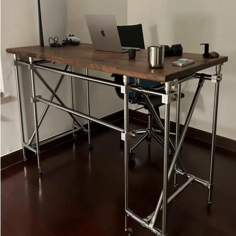 

Rectangle Ocean Board Optical Axis Table Bar Table Household Small Bar Work Office Computer Desk Learning Writing Desk