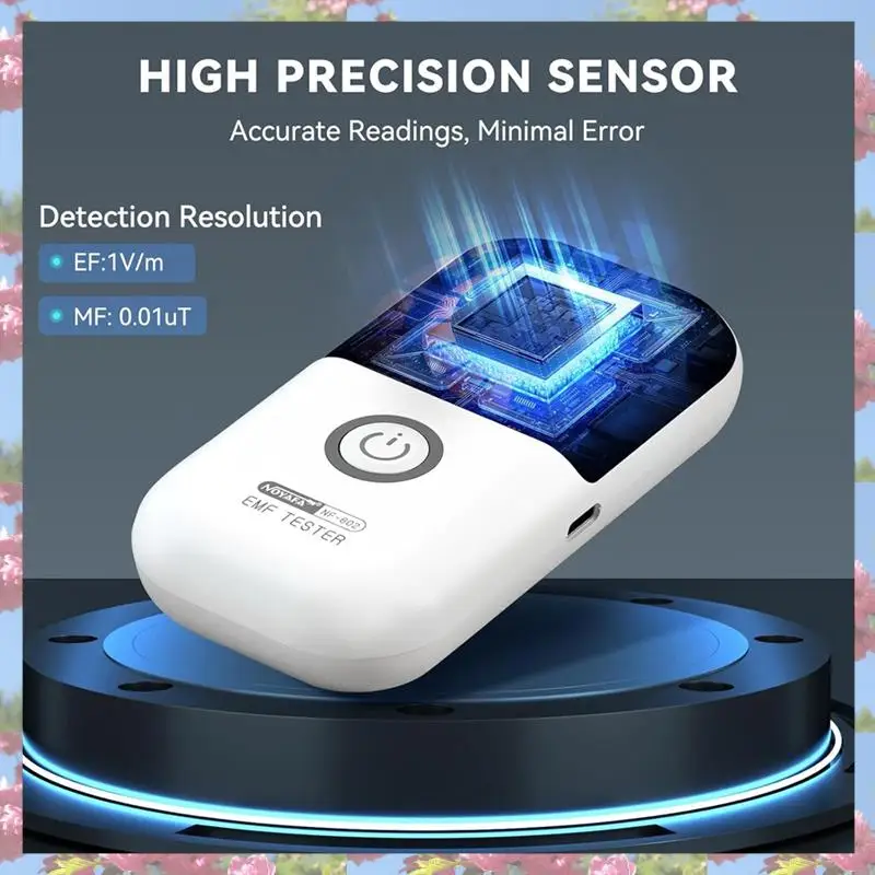 NOYAFA NF-602 เครื่องตรวจจับรังสีแบบใช้มือถือเคาน์เตอร์ Geiger EMF Meter เครื่องทดสอบรังสีแม่เหล็กไฟฟ้าเครื่องตรวจจับรังสีแม่เหล็ก