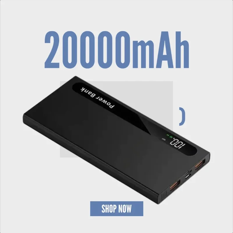 

Сертифицированный 3C Power Bank с супербыстрой зарядкой, 20000 мАч, большая емкость, ультратонкий, компактный и легкий дизайн, титановый сплав