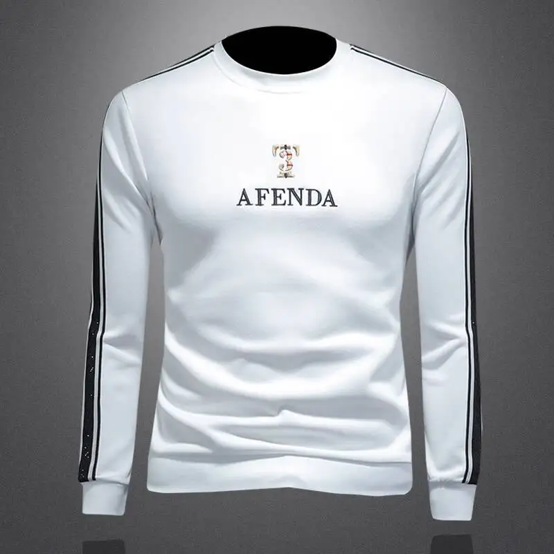 Streetwear O-neck Men Sweatshirt Sudadera Hombre Fall Casual Letter Embroidery Sweatshirt Top Men Sweatshirt Harajuku Hoodie Men
