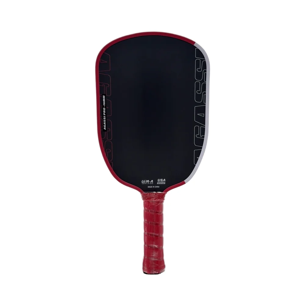 2025 16mm Agassi Pro IV Pickleball Paddle GEN 4 TFP Núcleo de panal T700 Raquetas de Pickleball de fibra de carbono aumentan el giro y el control