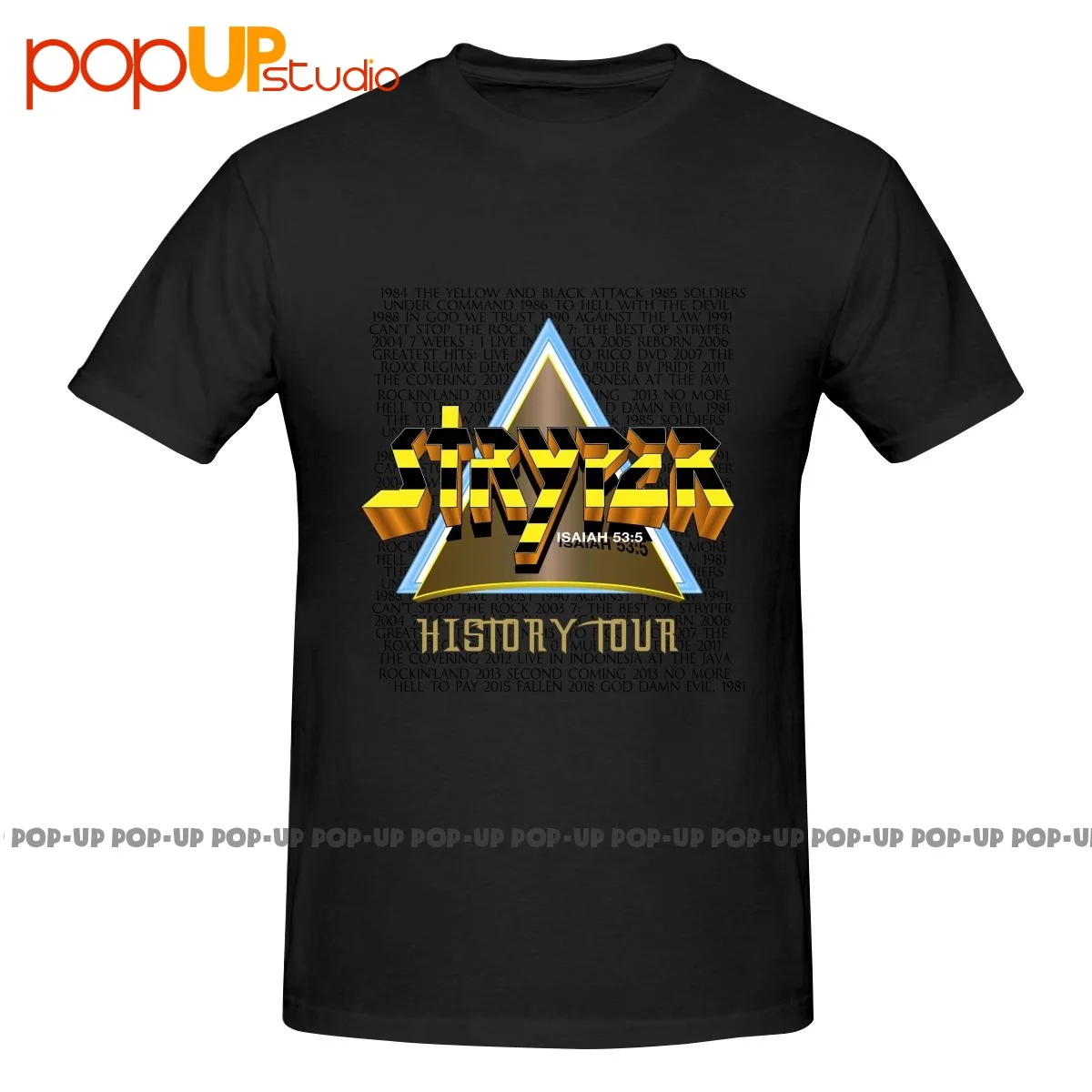 Stryper 2019 History Cd Vinyl Dvd Poster P-391 Shirt T-shirt Tee Top Funny Hip Hop Best Seller