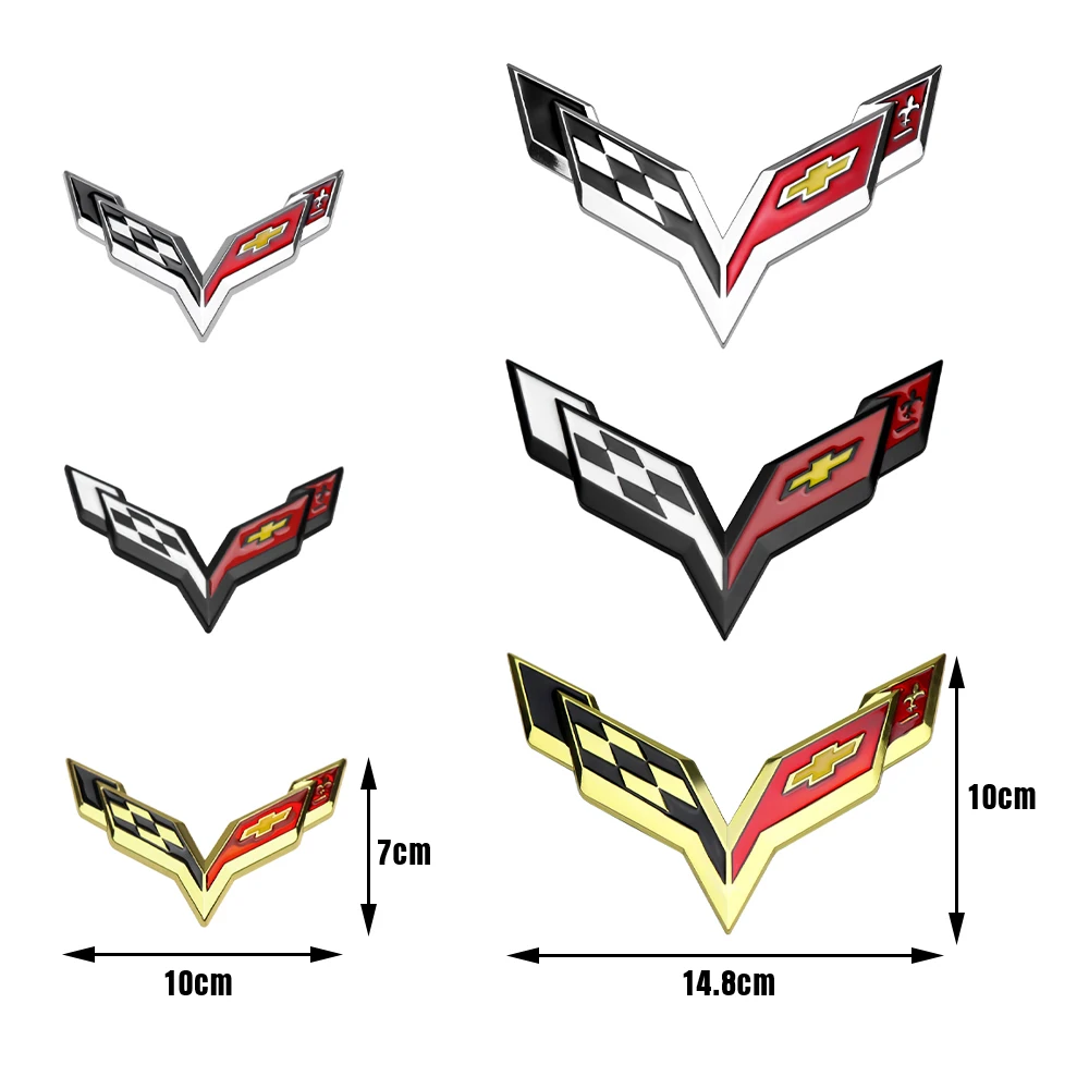 Car 3D Metal Stickers Wing Shape Body Decoration Decal Accessories For Chevrolet Captiva Cruze Orlando Silverado Corsa Volt Sail