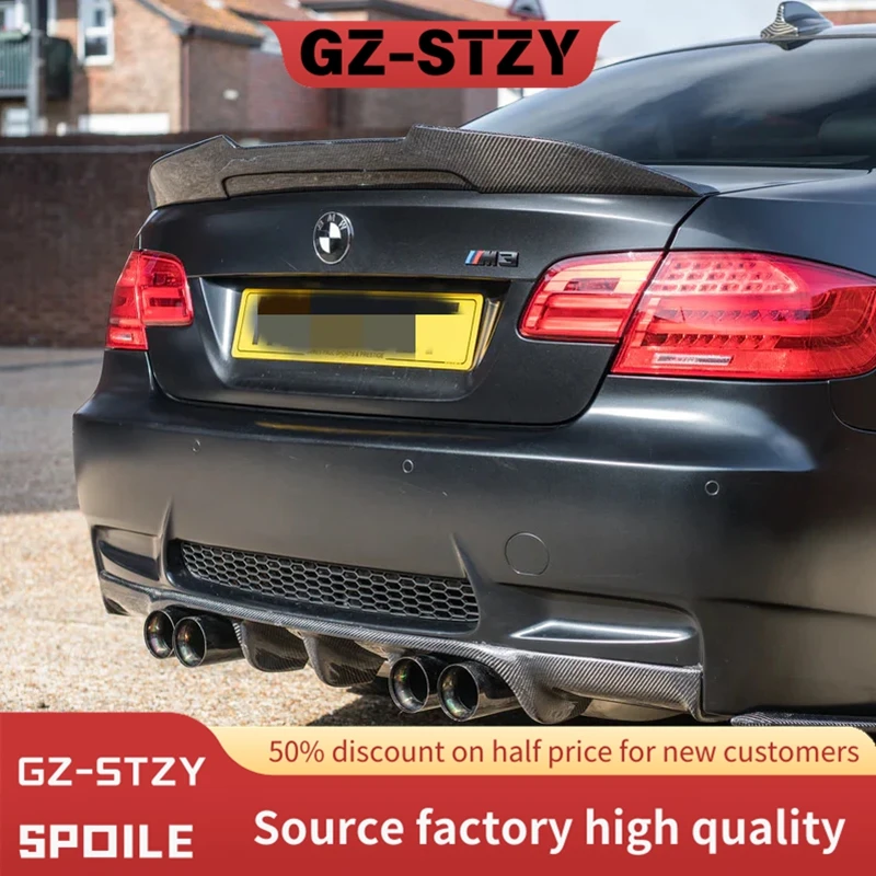 

For 2005-2012 BMW 3 Series E92 M3 PSM Style Glossy Black Rear Trunk Lid Car Spoiler Wings Tuning Accessories part