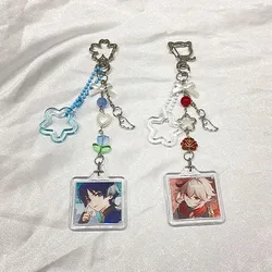 kazuha scara Beaded keychains handmade Cute Y2K