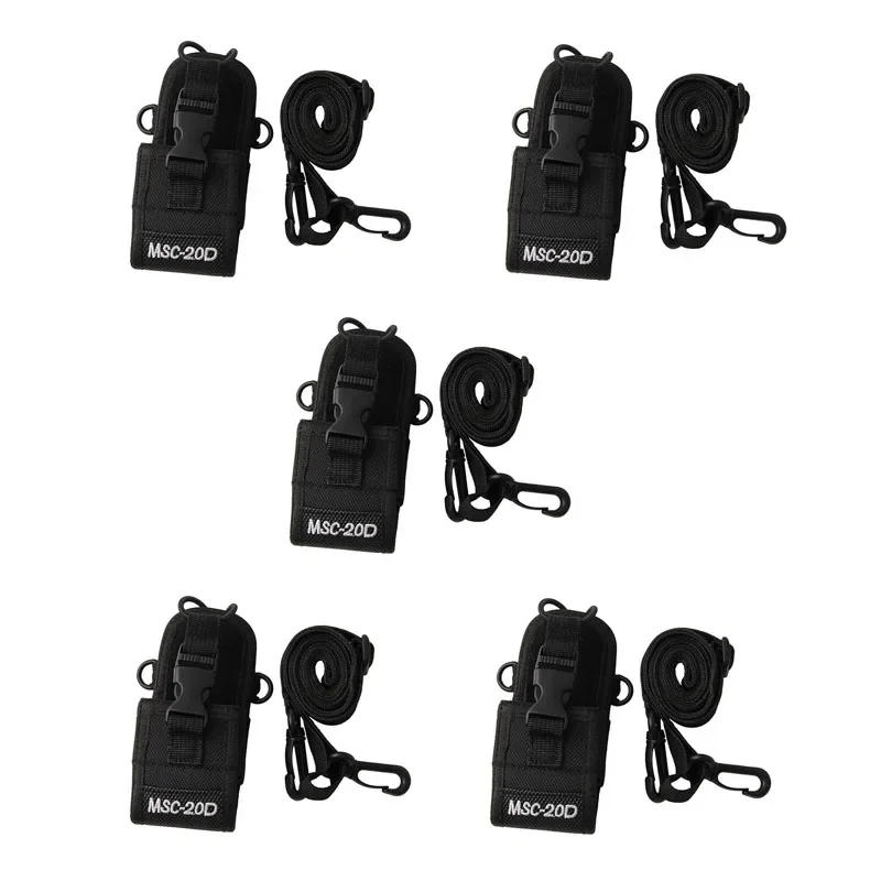 Lot 5PCS MSC-20D Multi-Function Universal Nylon Pouch Bag Holster Carry Case for BaoFeng UV-5R BF-888S Motorola Walkie Talkie