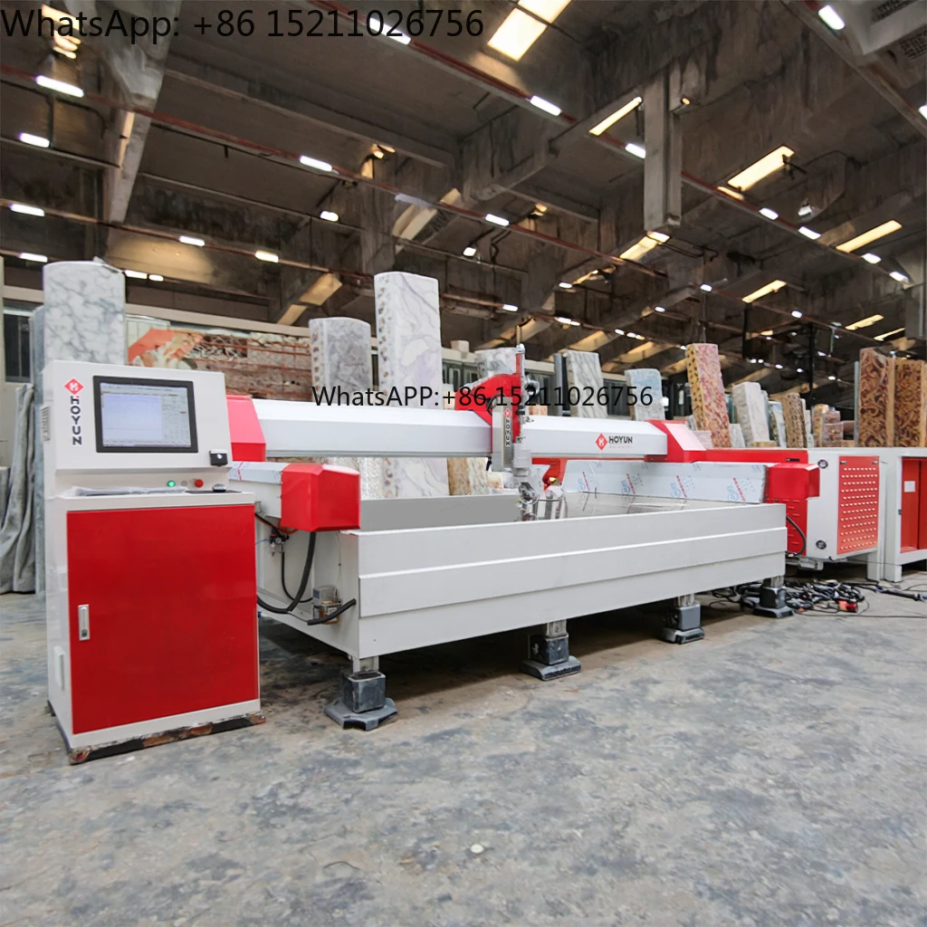 2025 CNC Sawjet 5 محور جسر الحجر المنشار آلة قطع الحجر المياه النفاثة آلة قطع الرخام