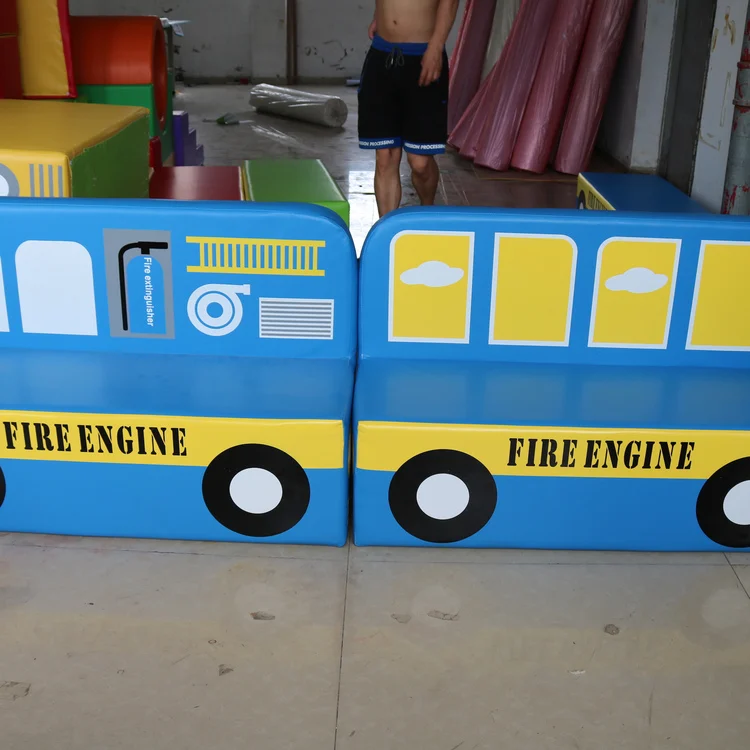 High Quality Customized Indoor Children's Sofa Soft Firefighting Styling for Play for Playground