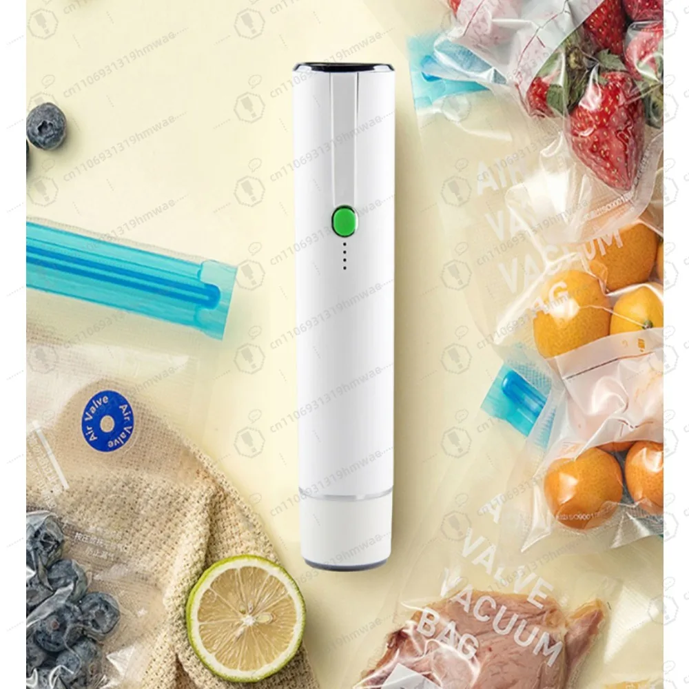

Cordless Handheld Vacuum Sealer For Food With 30 Bags For Fresh Food Preservation Black, White