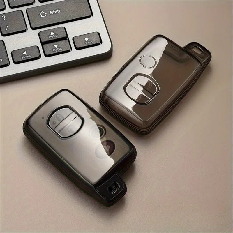 1 pcs Soft TPU Car Key Case, Fit for Toyota Aqua RAV4 Land Cruiser Camry Prado Corolla Prius 2013 2014 Keyless Auto Accessories