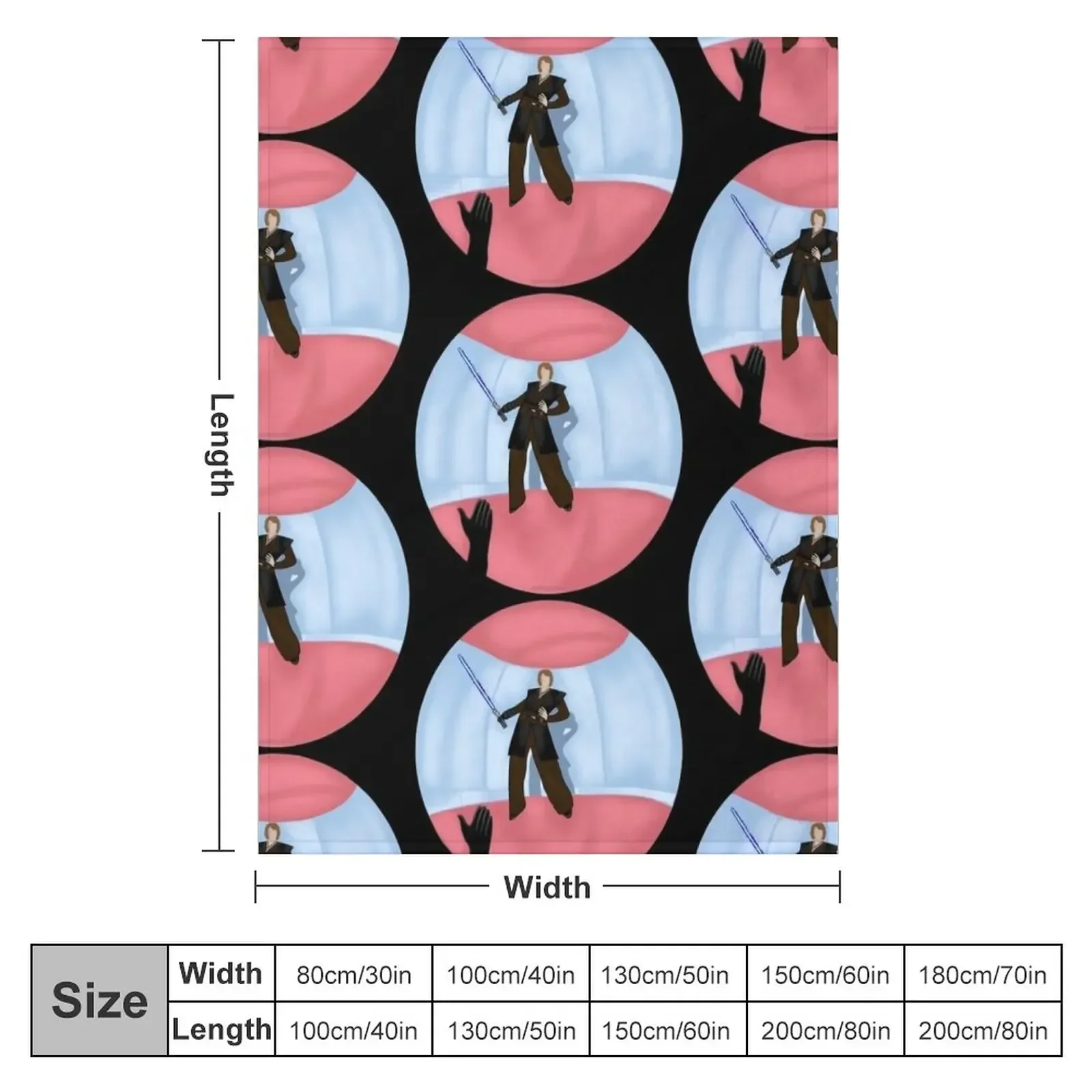 Anakin Styles Throw Blanket Decorative Sofa Plaid Stuffeds Blankets