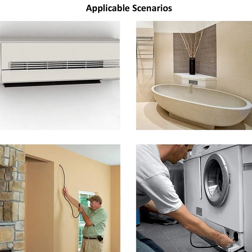 Cámara endoscópica Flexible resistente al agua, boroscopio de inspección para teléfono, PC, Notebook, 6LED ajustable, USB, Android, 7mm, 1M